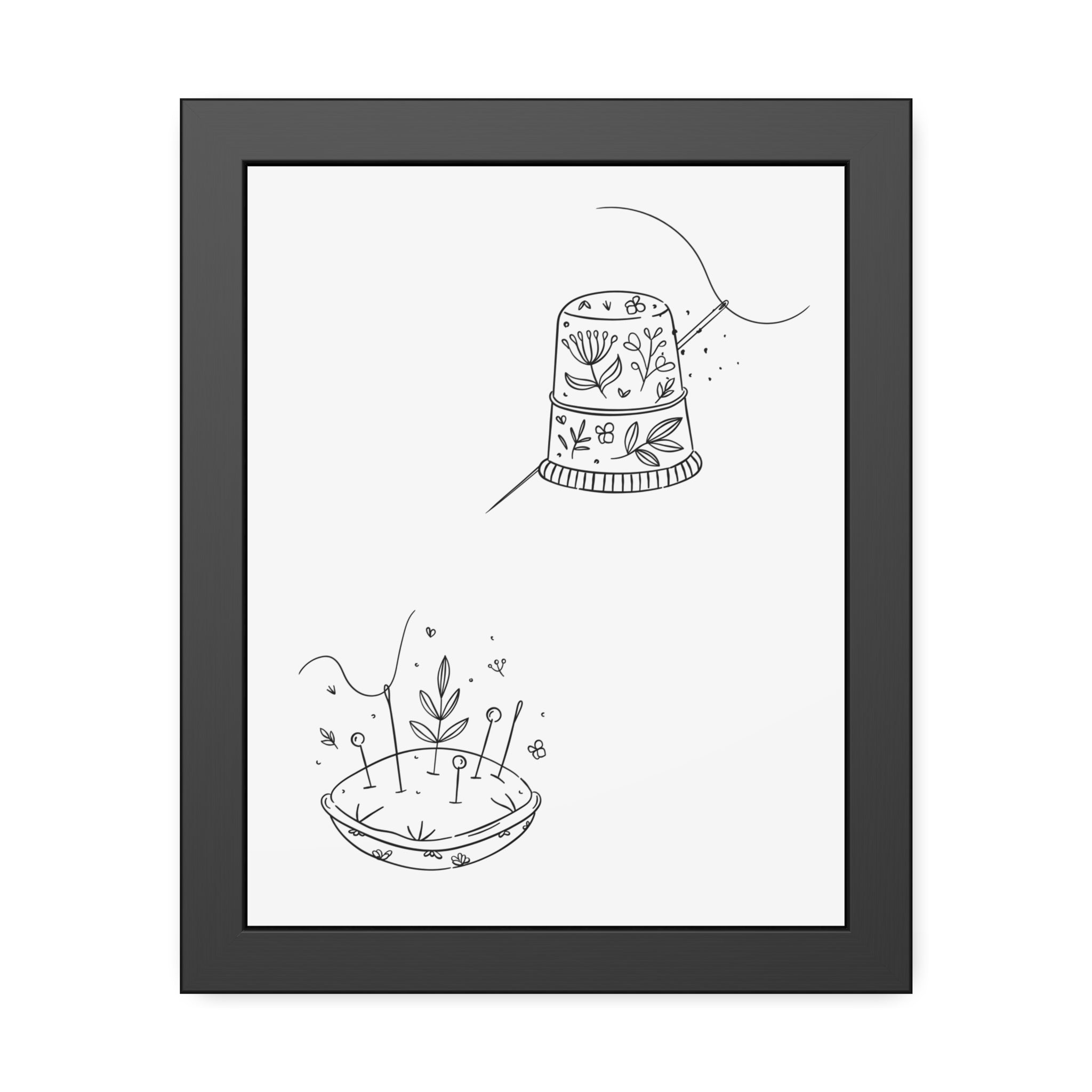 Pin & Thimble | Framed Print