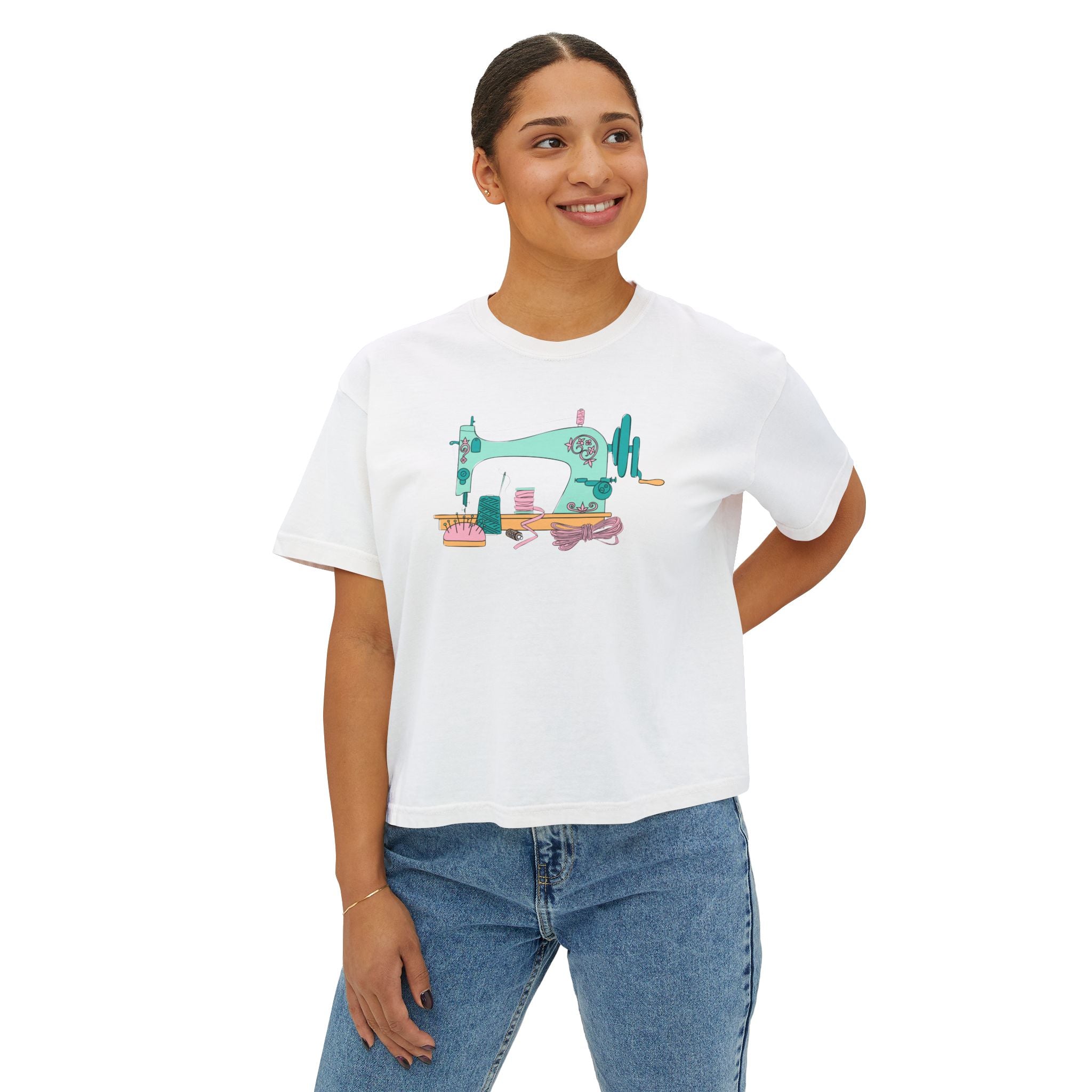Bright Stitch | Women's Boxy T-Shirt