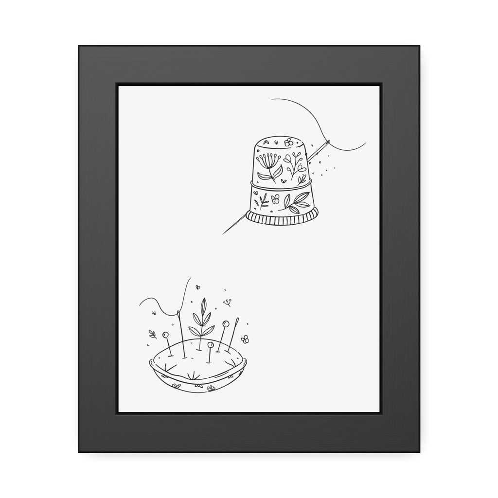 Pin & Thimble | Framed Print